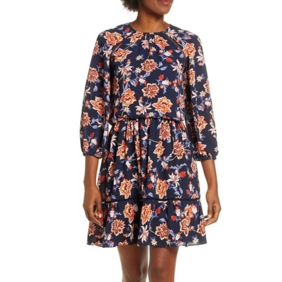 Eliza J Dresses & Skirts - Eliza J Tiered Ruffle Sundress with 3/4 Bishop Sleeves Size 10